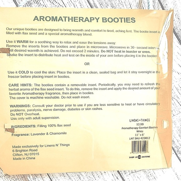 NEW SPA AROMATHERAPY BOOTIES and can HEAT in microwave - Picture 9 of 10